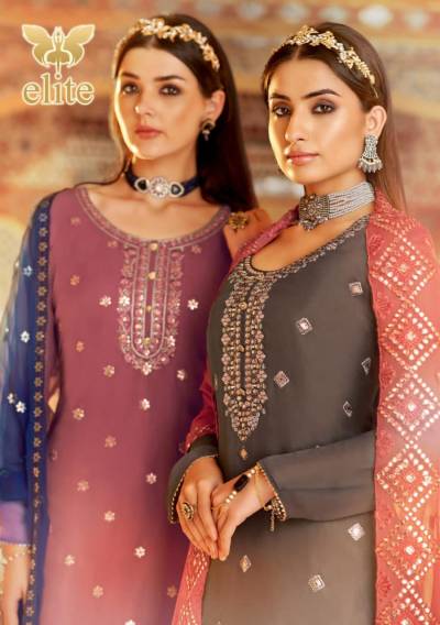 Elite By Mohini Fashion Designer Partywear Sharara Collection